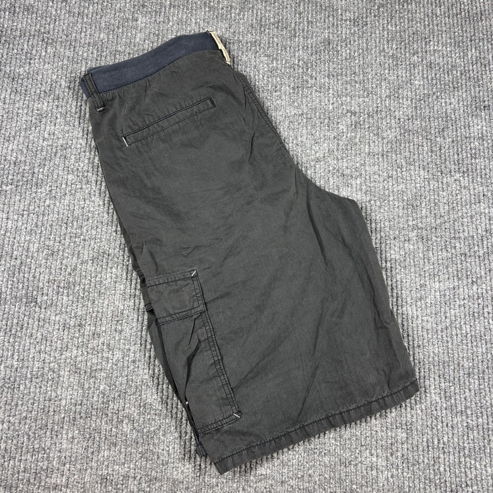 Wrangler Shorts Mens 34 Performance Hybrid Cargo Black Drawstring Elastic Waist